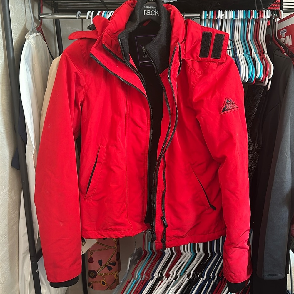 Superdry Ottoman SD-Windcheater Jacket Red